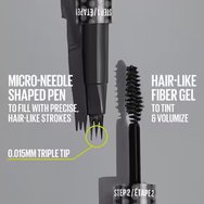 Maybelline Brow Inserts Pencil Multiplying Tool 1 брой - 06 Black Brown