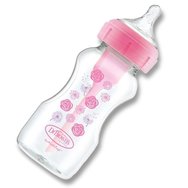 Dr. Brown’s Пластмасова бебешка бутилка Options+ Anti-colic с широко гърло 0m+, 270ml, код WB91801 - розова