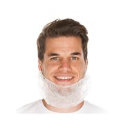 Soft Care Protection Series Beard Cover White Протектор за брада/Набрадник, бял, 100 броя Soft Care Protection Series Beard Cover White Протектор за брада/Набрадник, бял, 100 броя