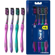 Oral-B Dual Clean Medium Toothbrush Ръчна четка за зъби Medium с влакна, достигащи труднодостъпните зони, за цялостно почистване и защита, 4 броя - Розов - Лилав - Тюркоазен Oral-B Dual Clean Medium Toothbrush Ръчна четка за зъби Medium с влакна, достигащи труднодостъпните зони, за цялостно почистване и защита, 4 броя - Розов - Лилав - Тюркоазен