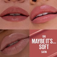 Maybelline Satin Lipstick Serum 3,4g - 106 Maybe It\'s Soft Maybelline Satin Lipstick Serum 3,4g - 106 Maybe It\'s Soft