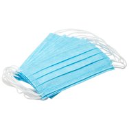 3 -слойни хирургически маски за лице с гумена и метална плоча 50 броя 3 -слойни хирургически маски за лице с гумена и метална плоча 50 броя