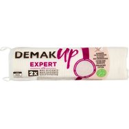 Demak Up Expert Make-up Remover Cotton Pads 70 бр - Двустранни неизбелени памучни тампони за премахване на грим за премахване на водоустойчив и дълготраен грим