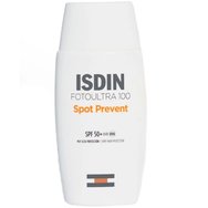 Isdin Fotoultra 100 Spot Prevent Spf50+ Слънцезащитен крем за лице с много висока защита, който предотвратява петната, причинени от слънцето 50ml