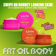 Nyx Professional Makeup Fat Oil Golden Shimmer Body Butter Хидратиращо масло за тяло за блясък с аромат на карамел & шамфъстък 145ml - Caramelt Mami Nyx Professional Makeup Fat Oil Golden Shimmer Body Butter Хидратиращо масло за тяло за блясък с аромат на карамел & шамфъстък 145ml - Caramelt Mami