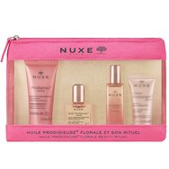 Nuxe Promo Prodigieux Scented Shower Oil 30ml & Huile Florale Multi-Purpose Dry Oil 10ml & Le Parfum 15ml & Multi-Perfection Smoothing Primer Boost 15ml