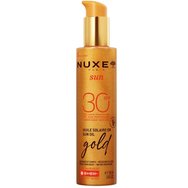 Nuxe Sun Oil Gold Spf30, 150ml - Иридесцентно слънцезащитно масло с висока защита за лице и тяло Nuxe Sun Oil Gold Spf30, 150ml - Иридесцентно слънцезащитно масло с висока защита за лице и тяло
