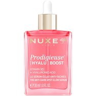 Nuxe Prodigieuse [Hyalu] Boost The Anti-Dark Spot Glow Serum Серум за сияние против тъмни петна, който изравнява тена, придава блясък и изпълва лицето 30ml
