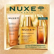 Nuxe Promo Prodigieux Shower Oil 100ml & Huile Oil 100ml & Le Parfum Eau De Parfum 15ml & Подарък златист несесер 1 брой Nuxe Promo Prodigieux Shower Oil 100ml & Huile Oil 100ml & Le Parfum Eau De Parfum 15ml & Подарък златист несесер 1 брой