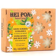 Hei Poa Extra Gentle & Rich Soap with Monoi Oil 100gr - Изключително нежен билков сапун с масло от монои, идеален за цялото тяло Hei Poa Extra Gentle & Rich Soap with Monoi Oil 100gr - Изключително нежен билков сапун с масло от монои, идеален за цялото тяло