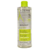 A-Derma Biology Дерматологична мицеларна вода Хидратиращо почистване 400мл - Нежно отстраняване на вода с Mikelia за крехка кожа A-Derma Biology Дерматологична мицеларна вода Хидратиращо почистване 400мл - Нежно отстраняване на вода с Mikelia за крехка кожа