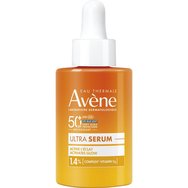 Avene Active Glow Spf50+, 1.4% Vitamin Cg Complex Ultra Serum анти-ейдж серум за лице с незабавен блясък и много висока защита с комплекс витамин Cg 30ml