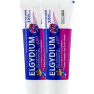 Elgydium Promo Kids Soft Toothbrush 2-6 Years 1 брой розово/фуксия & Toothpaste Red Berries 100ml (2x50ml)