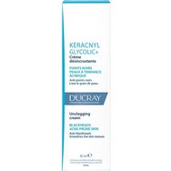 Ducray Promo Keracnyl Glycolic+ Unclogging Cream 30ml & Подарък Foaming Face & Body Gel 100ml