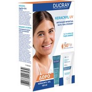 Ducray Keracnyl UV Anti-Blemish Spf50+ Face Fluid 50ml & подарък Keracnyl Anti-Blemishes Face & Body Cleansing Gel 100ml Ducray Keracnyl UV Anti-Blemish Spf50+ Face Fluid 50ml & подарък Keracnyl Anti-Blemishes Face & Body Cleansing Gel 100ml
