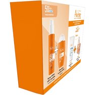 Avene Promo Invisible Spf50 Dry Touch Sun Care Spray 200ml & Ultra Spf50 Invisible Fluid 50ml & Подарък After Sun Restorative Lotion for Face & Body Travel Size 50ml & Подарък Плажна Чанта 1 Брой