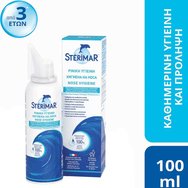 Sterimar Nose Hygiene Spray 100ml - Изотоничен разтвор с морска вода за отпушване на носа & защита на носната лигавица за цялото семейство над 3 години