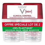 Vichy Promo Clinical Control 96h Roll-On Deodorant 100ml (2x50ml) - Хипоалергенен дезодорант против неприятна миризма, подходящ за чувствителна кожа Vichy Promo Clinical Control 96h Roll-On Deodorant 100ml (2x50ml) - Хипоалергенен дезодорант против неприятна миризма, подходящ за чувствителна кожа
