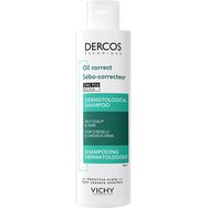 Vichy Dercos Oil Correct Shampoo 200ml - Шампоан против себум за мазна коса и скалп със салицилова киселина и антиоксиданти