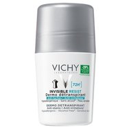 Vichy 72h Invisible Resist Anti-Stains & Anti-Irritations Detranspirant Roll-On 50ml - Дезодорант против петна за мъже и жени