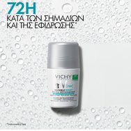 Vichy 72h Invisible Resist Anti-Stains & Anti-Irritations Detranspirant Roll-On 50ml