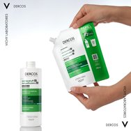 Vichy Dercos Anti-Dandruff Dermatological Shampoo for Normal to Oily Hair - Refill 390ml