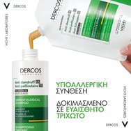 Vichy Dercos Anti-Dandruff Dermatological Shampoo for Dry Hair - Refill 390ml