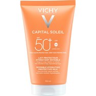 Vichy Capital Soleil Spf50+ Invisible Hydrating Milk 150ml - Невидим хидратиращ слънцезащитен лосион с много висока защита за лице и тяло
