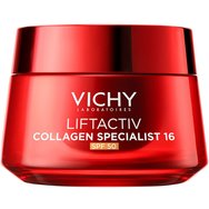 Vichy Liftactiv Collagen Specialist 16 Bonding Day Cream Spf50, 50ml - Дневен крем против стареене с висока защита за лице, който стимулира производството на колаген и се бори с 16-те признака на стареене Vichy Liftactiv Collagen Specialist 16 Bonding Day Cream Spf50, 50ml - Дневен крем против стареене с висока защита за лице, който стимулира производството на колаген и се бори с 16-те признака на стареене