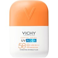 Vichy Capital Soleil UV-AQUA Spf50 Hydrating Invisible Fluid 50ml - Ενυδατικό Λεπτόρρευστο Αντηλιακό Προσώπου Υψηλής Προστασίας με Ανάλαφρη & Αόρατη Αίσθηση Vichy Capital Soleil UV-AQUA Spf50 Hydrating Invisible Fluid 50ml - Ενυδατικό Λεπτόρρευστο Αντηλιακό Προσώπου Υψηλής Προστασίας με Ανάλαφρη & Αόρατη Αίσθηση