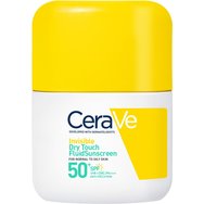Cerave Invisible Dry Touch Fluid Spf50+ Sunscreen 50ml - Слънцезащитен крем за лице с много висока защита за нормална до мазна кожа с 3 есенциални керамида и ниацинамид