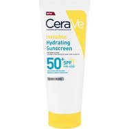 Cerave Invisible Hydrating Spf50+ Sunscreen 75ml - Слънцезащитен крем за лице и тяло с много висока защита, подходящ за чувствителна кожа, за деца и възрастни