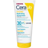 Cerave Invisible Hydrating Spf30 Sunscreen 177ml - Слънцезащитен крем за лице и тяло с висока степен на защита, подходящ за чувствителна кожа за деца и възрастни