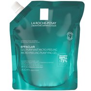 La Roche-Posay Effaclar Micro-Peeling Purifying Gel Refill 400ml - Почистващ и микроексфолиращ гел за кожа, склонна към акне и упорити несъвършенства, за лице и тяло