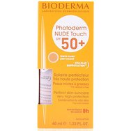 Bioderma Photoderm Nude Touch Light Color Слънцезащита с индекс SPF50+, за равномерен и матиращ завършек/светъл цвят, 40ml