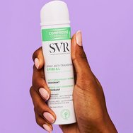 SVR Spirial 48h Intense Anti-Transpirant Deodorant Spray Дълготраен дезодорант и антиперспирант спрей, подходящ за усещане за свежест и регулиране на изпотяването 75ml SVR Spirial 48h Intense Anti-Transpirant Deodorant Spray Дълготраен дезодорант и антиперспирант спрей, подходящ за усещане за свежест и регулиране на изпотяването 75ml