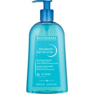 Bioderma Atoderm Gentle Cleansing Gel 500ml - Нежен измиващ гел за лице & тяло без сапун за нормална, суха & чувствителна кожа, с помпа