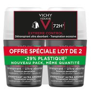 Vichy Promo Homme 72h Extreme Control Antiperspirant Roll-on 2x50ml - Мъжки дезодорант, рол-он против изпотяване за защита до и 72 часа от обилно изпотяване Vichy Promo Homme 72h Extreme Control Antiperspirant Roll-on 2x50ml - Мъжки дезодорант, рол-он против изпотяване за защита до и 72 часа от обилно изпотяване