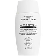 Institut Esthederm Photo Reverse Hyperpigmentation Spf50+ Anti-Dark Spots Brightening Protective Sheer Fluid Лек Невидим Слънцезащитен Лосион за Лице с Много Висока Защита за Предотвратяване & Намаляване на Тъмните Петна 40ml