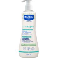 Mustela Stelatopia Cleansing Gel Бебешка пяна за тяло и коса с успокояващи свойства за суха, атопична кожа, с помпа 500ml Mustela Stelatopia Cleansing Gel Бебешка пяна за тяло и коса с успокояващи свойства за суха, атопична кожа, с помпа 500ml