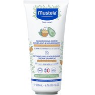 Mustela Detangling & Nourishing Cream Shampoo 200ml - Нежен кремообразен бебешки шампоан за дълга, чуплива или къдрава коса Mustela Detangling & Nourishing Cream Shampoo 200ml - Нежен кремообразен бебешки шампоан за дълга, чуплива или къдрава коса