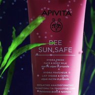 Apivita Bee Sun Safe Hydra Свежо мляко за лице и тяло с морски водорасли и прополис Spf50 Travel Size 100ml
