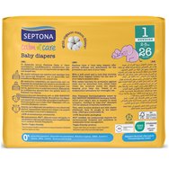 Septona Calm n\' Care Baby Diapers Giga Box Newborn No1 (2-5kg) 78 бр (3x26 бр)