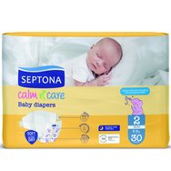 Septona Calm n\' Care Baby Diapers Giga Box Mini No2 (3-6kg) 90 бр (3x30 бр)