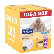 Septona Calm n\' Care Baby Diapers Giga Box Midi No3 (4-9kg) 180 бр (3x60 бр)