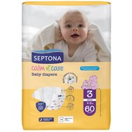 Septona Calm n\' Care Baby Diapers Giga Box Midi No3 (4-9kg) 180 бр (3x60 бр)