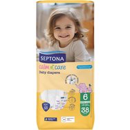 Septona Calm n\' Care Baby Diapers Giga Box Extra Large No6 (13-20kg) 114 бр (3x38 бр)