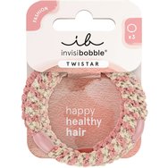 Invisibobble Twistar Blush Braids 3 бр - Ластици за коса за фина до нормална коса за фиксиране с по-малко петна, болка и износване