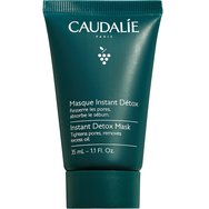 Caudalie Instant Detox Face Mask Travel Size 35ml - Маска за детоксикация на лице с глина за контрол на себума, чистота & сияние