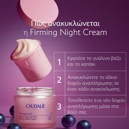 Caudalie Resveratrol-Lift Firming Night Cream Нощен крем за лице за изглаждане, запълване & подхранване с ресвератрол & хиалуронова киселина 50ml
